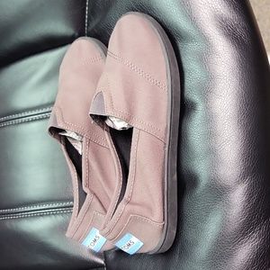 New TOMS " Not For Resale" Canvas Shoes Flats Comfort Cotton